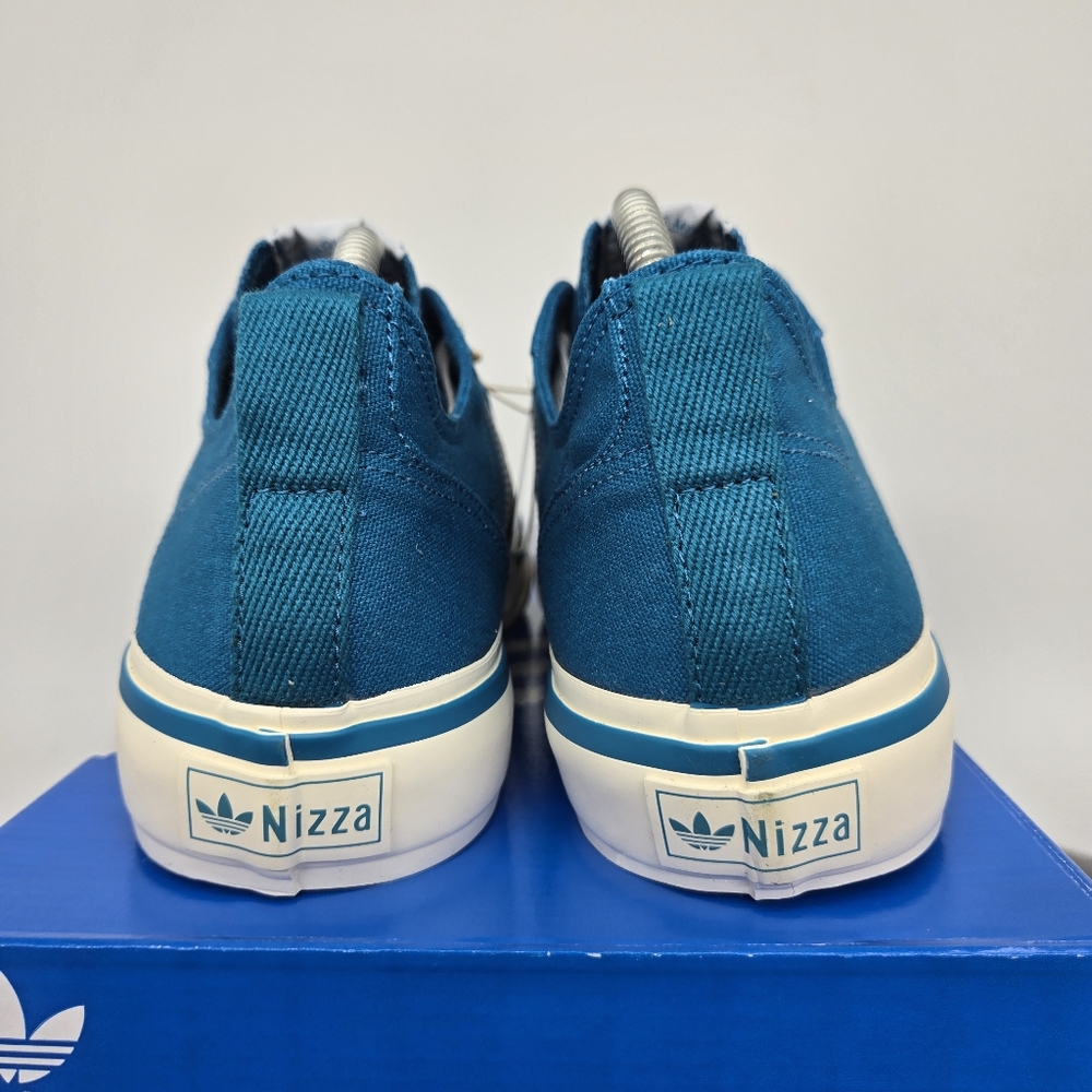 New adidas Lifestyle Nizza RF 74 Active Teal Off White Men's Shoes Size 9 - Picture 4 of 8